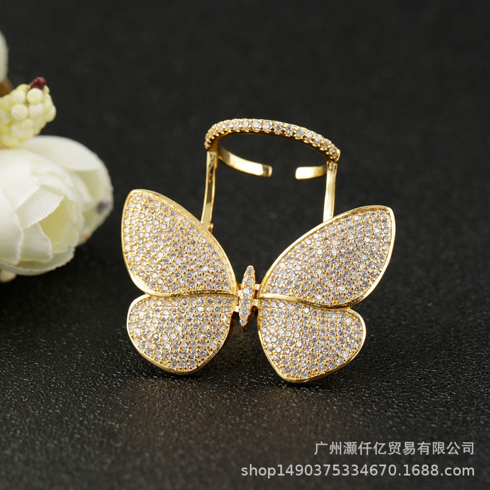 LUOTEEMI Danced Butterfly Rings for Women - Watch & Jewelry
