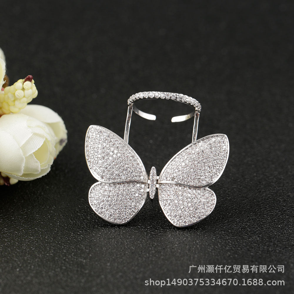 LUOTEEMI Danced Butterfly Rings for Women - Watch & Jewelry
