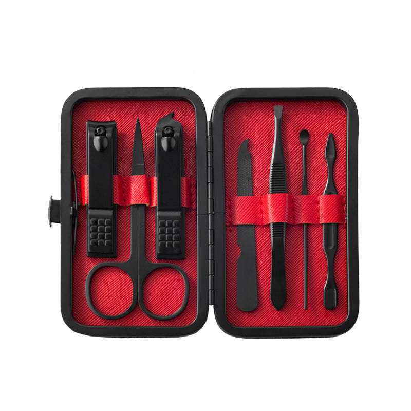Black nail clippers set