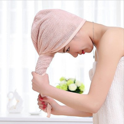 Quick dry strong absorbent shower headscarf
