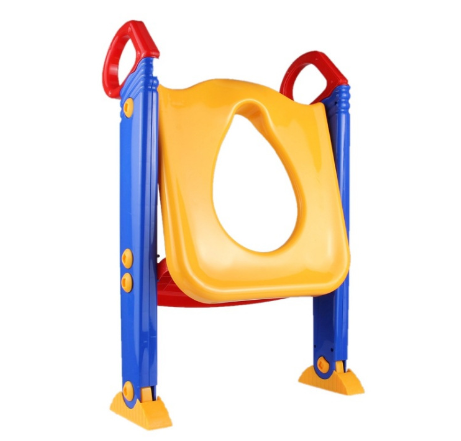 New children's folding toilet portable with armrest baby toilet ladder