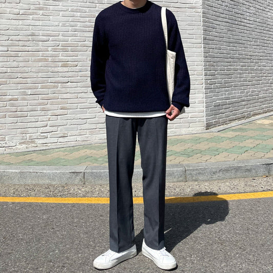 MYQ Korean Men’s new wild casual suit pants