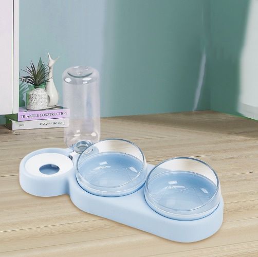 Pet automatic drinking & anti-overturning water double bowl