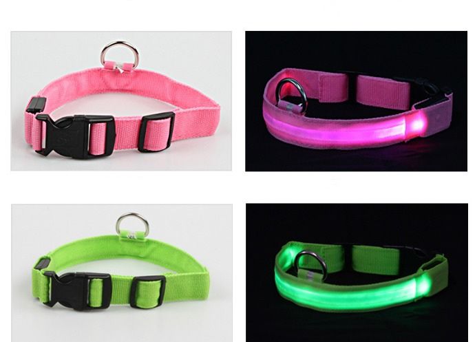 Dog charging LED luminous collar