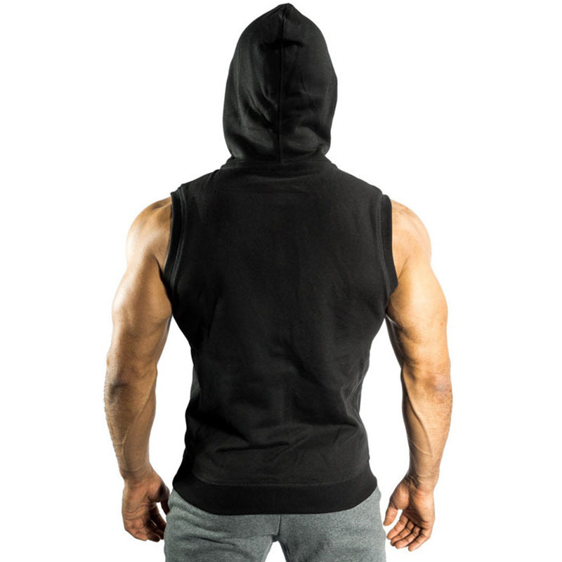 New Men’s sports solid color sleeveless jacket vest