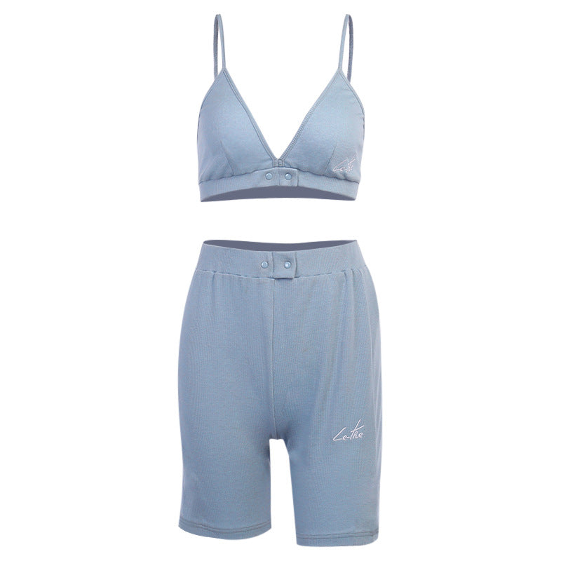New women sling sporty two-piece set