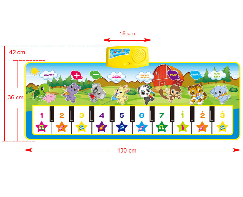 Hot sale Voice musical piano blanket childrens educational music blanket