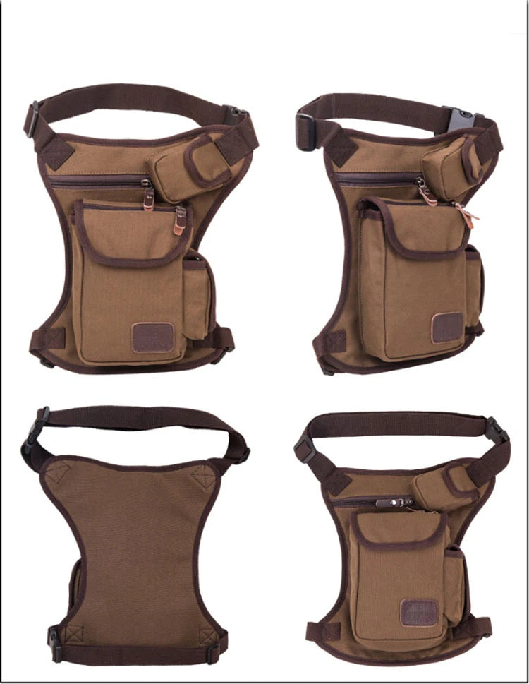 Men’ outdoor leisure sports canvas hiking bag