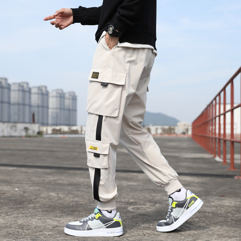 Men’s Korean trend hip-hop casual long pants