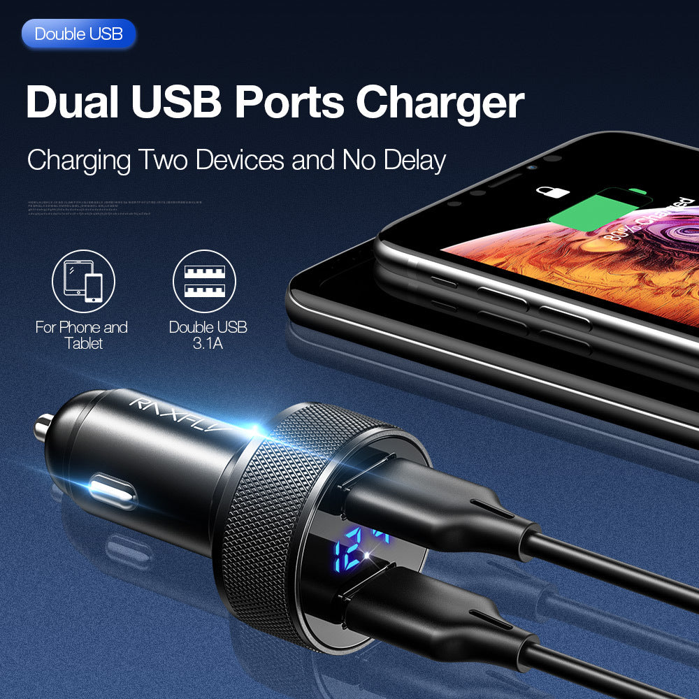 RAXFLY All Aluminum Alloy Car Charger