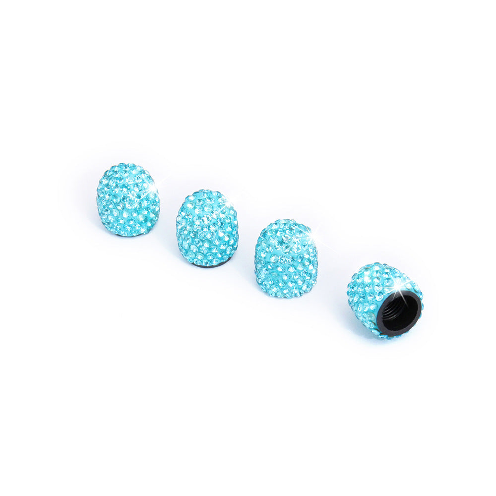 Diamond-Encrusted Car Valve Tire Cap