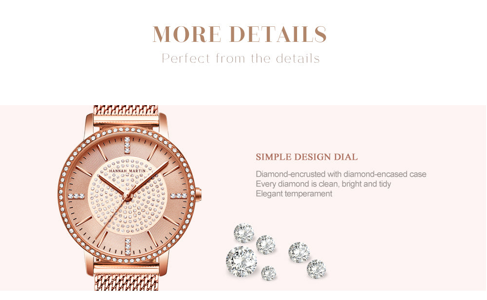 Luxury Japanese Women quartz Rhinestone Wrist Watches - Watch & Jewelry
