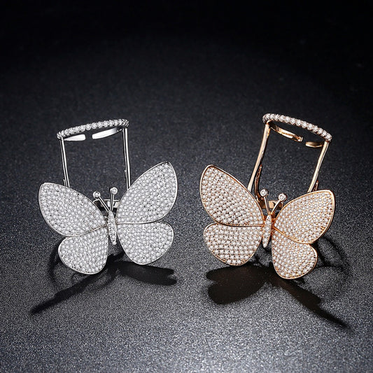 LUOTEEMI Danced Butterfly Rings for Women - Watch & Jewelry