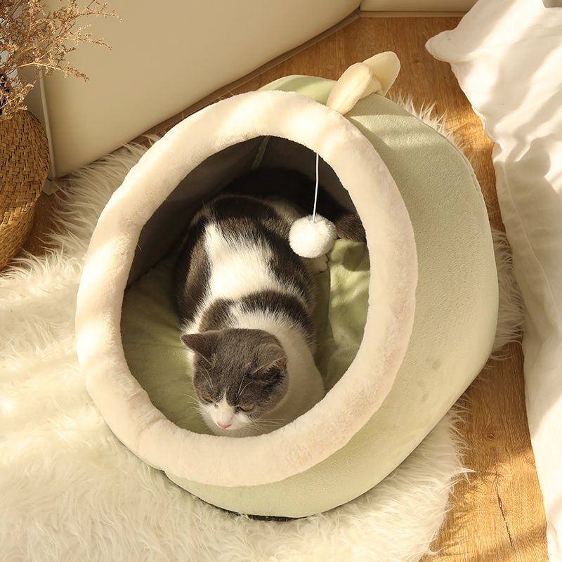 Cat litter four villas semi-enclosed removable and washable cat house