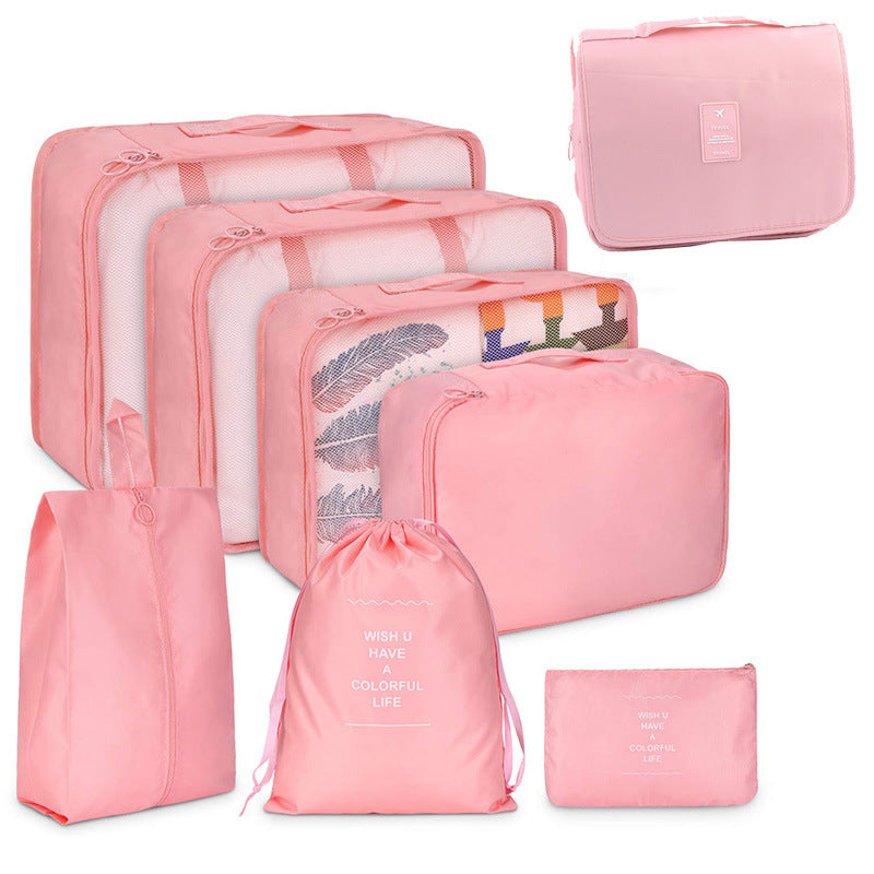 Hot sale Korean Travel storage suit 8-piece set