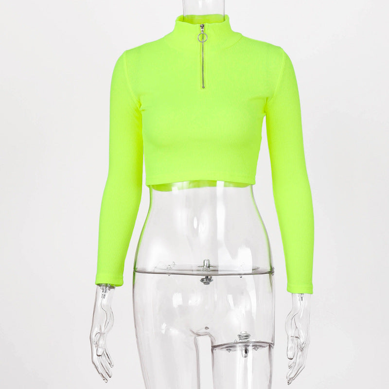 Women Autumn short coat long sleeve shirt