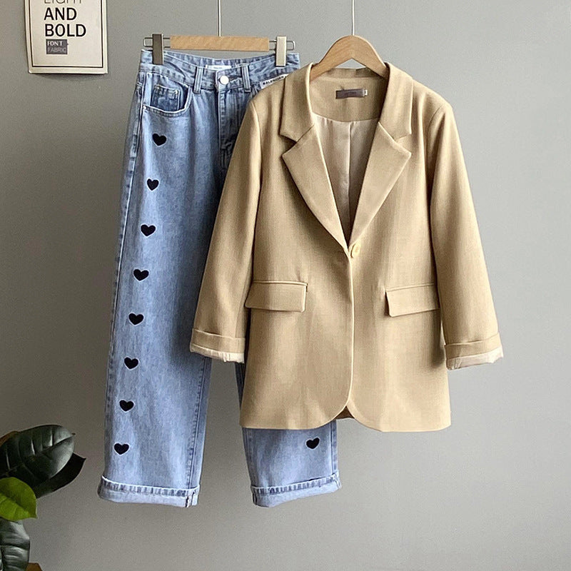 Korean Women Spring Casual Suit Top