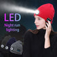 Hot selling women men’s sports wireless bluetooth headset led light cap
