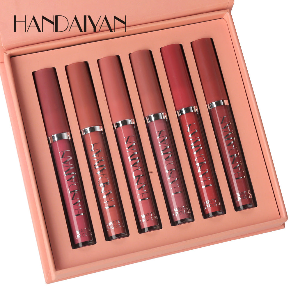 HANDAIYAN matte 6 lip gloss set