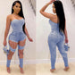 New Women clothing chain denim trousers