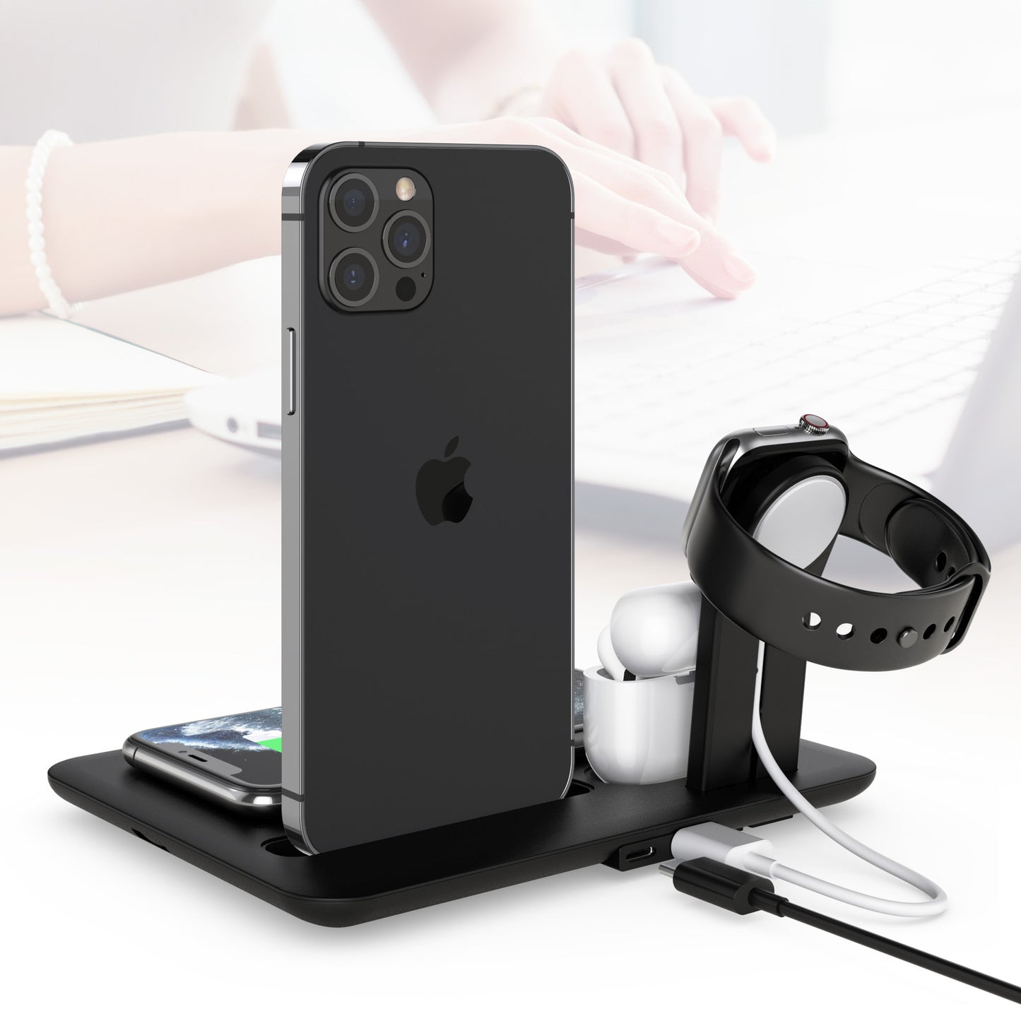 New 15W four-in-one wireless charging stand