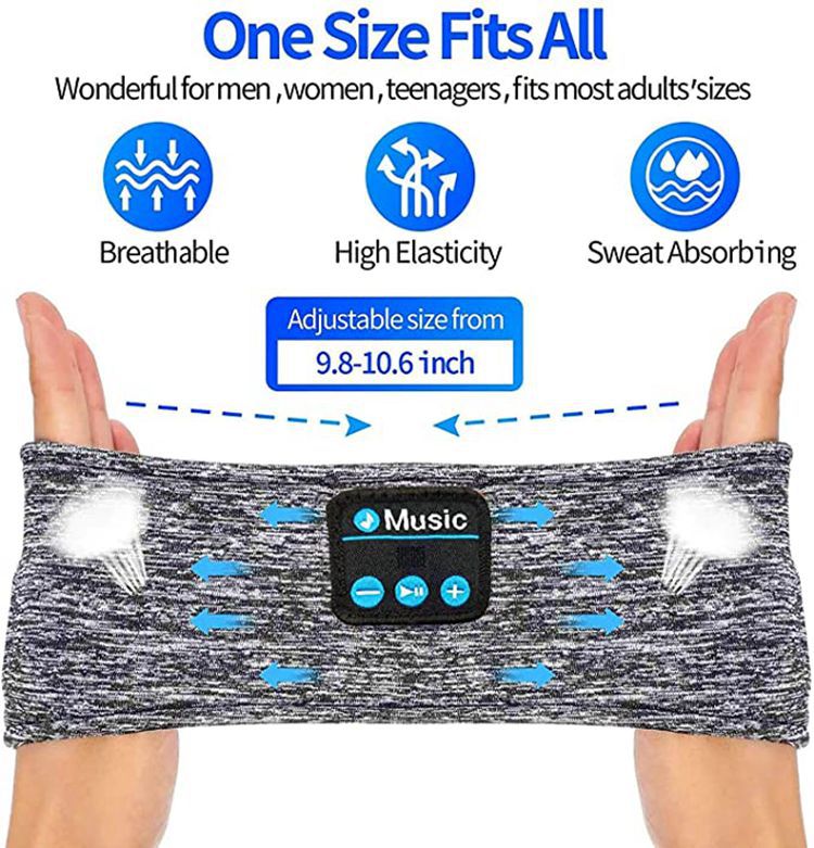 3 in 1 Wireless sports bluetooth music headband sleep eye mask