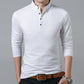 New men’s cotton trendy long-sleeved T-shirts