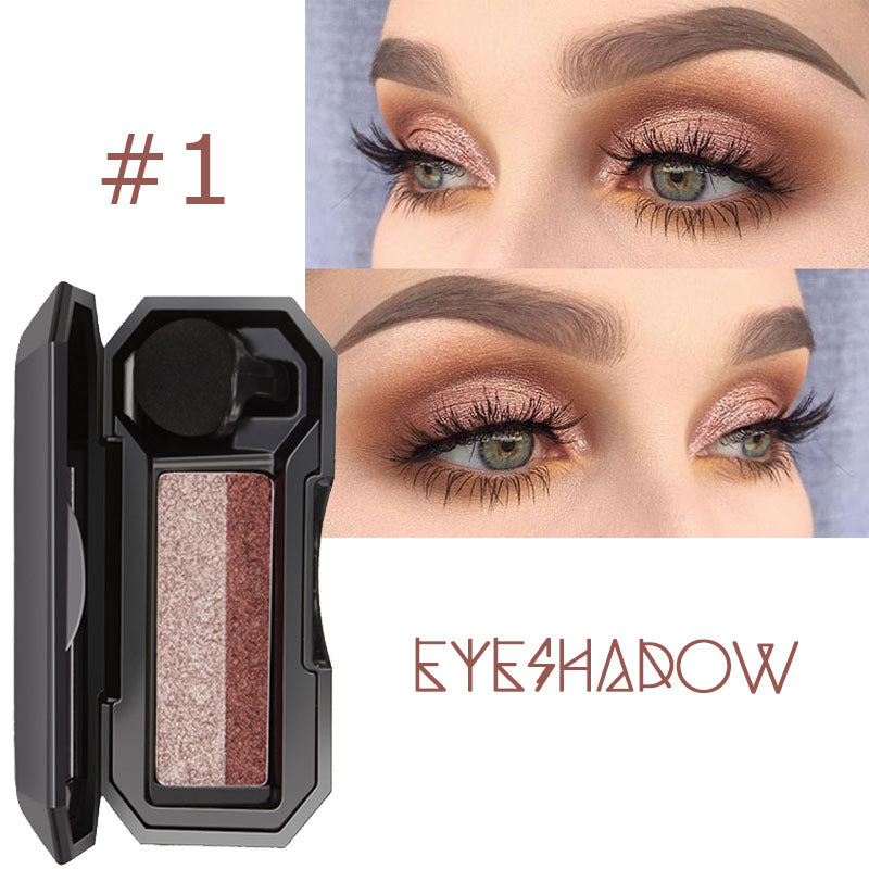 DNM two-color lazy elastic eye shadow