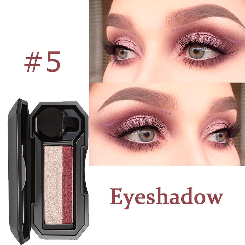 DNM two-color lazy elastic eye shadow