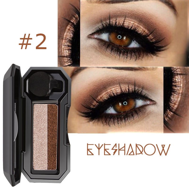 DNM two-color lazy elastic eye shadow