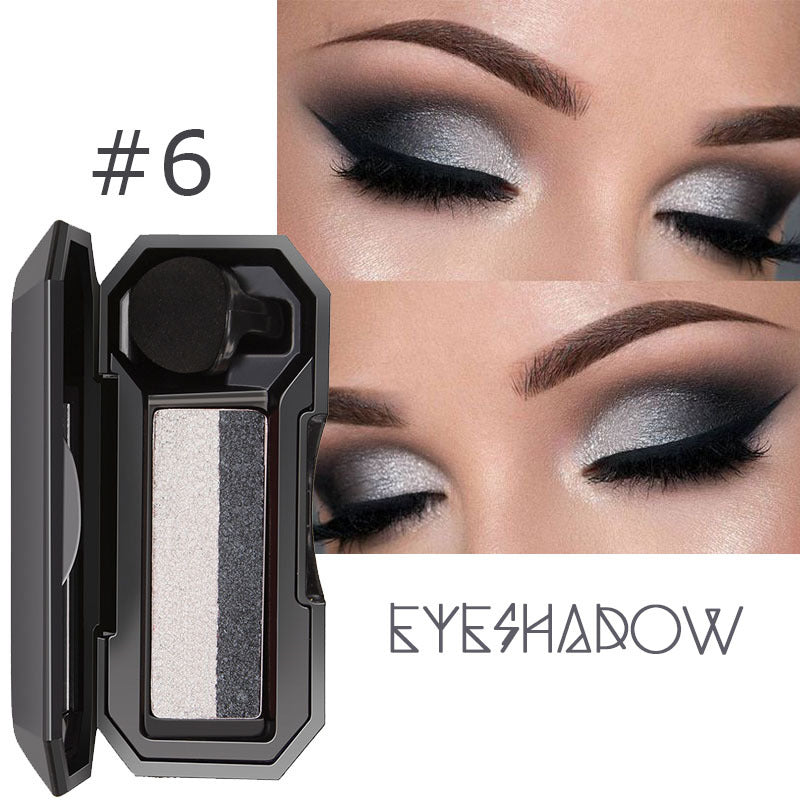 DNM two-color lazy elastic eye shadow