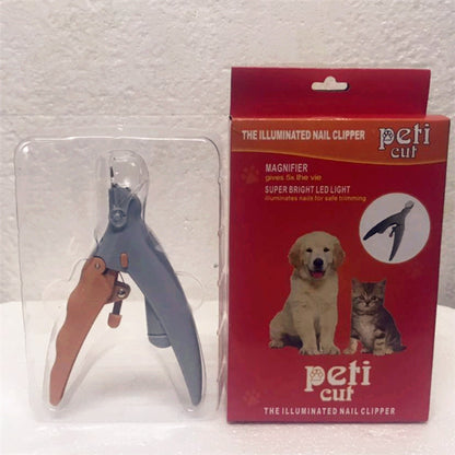 New pet nail clippers with light