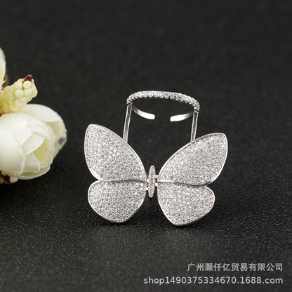 LUOTEEMI Danced  Butterfly Rings for Women - Watch & Jewelry