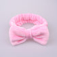 Women Flannel Soft Bowknot Hair Band