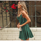 Hot style women ruffle sling printed dress
