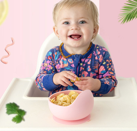 Baby Silicone Tableware for kids Food Feeding Suction Bowls