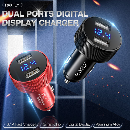 RAXFLY All Aluminum Alloy Car Charger