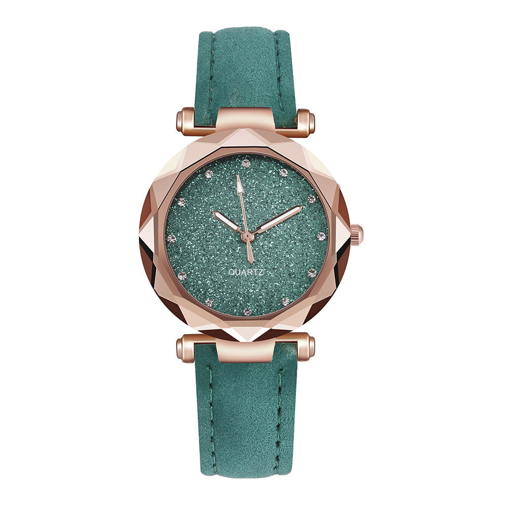 Women Rhinestone Designer Starry Sky Wrist Watch - Watch & Jewelry