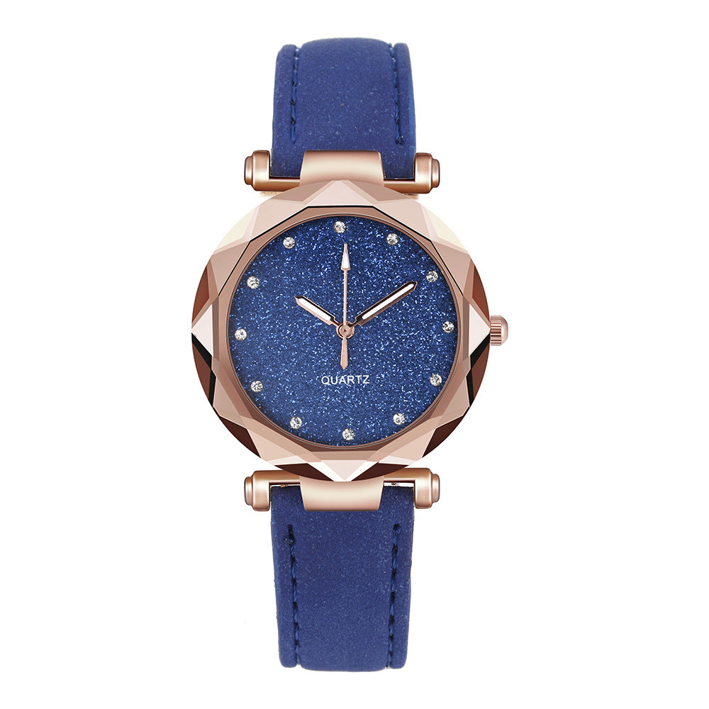 Women Rhinestone Designer Starry Sky Wrist Watch - Watch & Jewelry