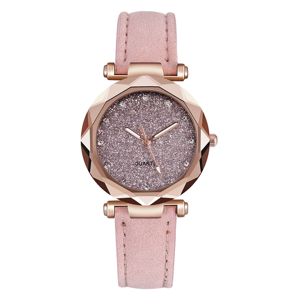 Women Rhinestone Designer Starry Sky Wrist Watch - Watch & Jewelry