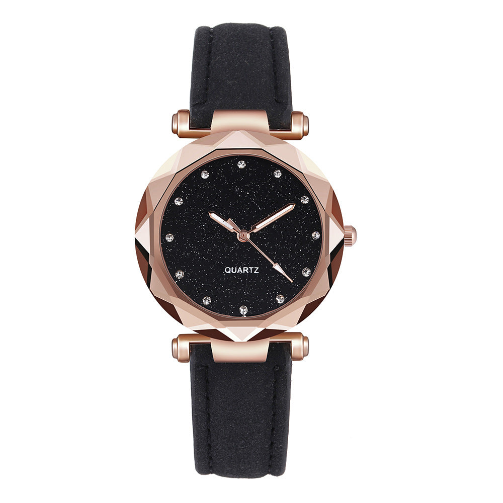 Women Rhinestone Designer Starry Sky Wrist Watch - Watch & Jewelry