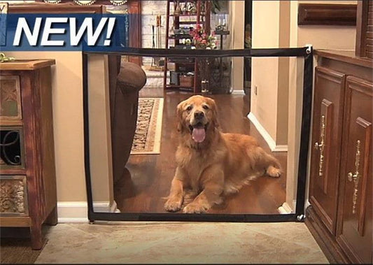 Portable folding pet safety isolation fence