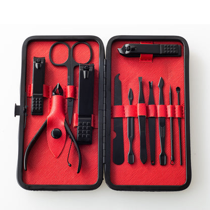 Black nail clippers set