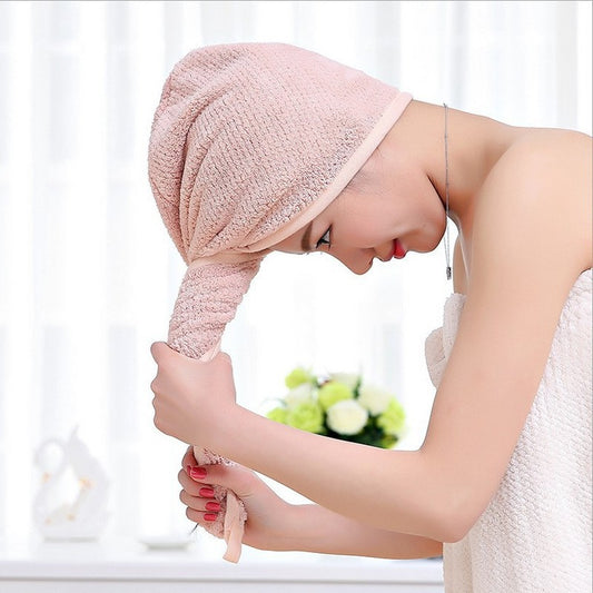 Quick dry strong absorbent shower headscarf