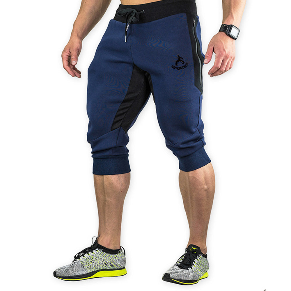 Men’s fitness cotton beach pants sports shorts