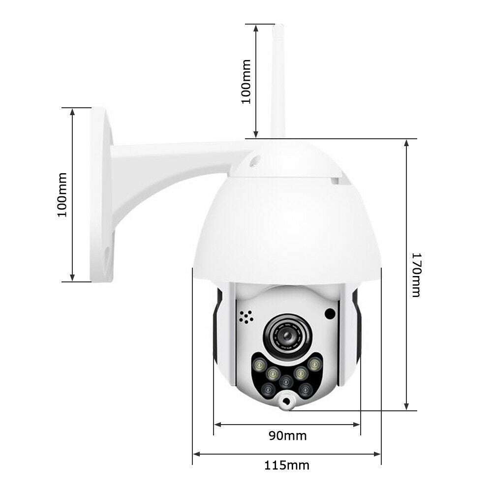 2 million 1080P PTZ wireless WIFI camera