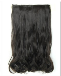 New Korean Women Full Head Wig Long False Hairpieces
