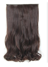New Korean Women Full Head Wig Long False Hairpieces