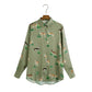 Women satin blouse long sleeve zebra print tops