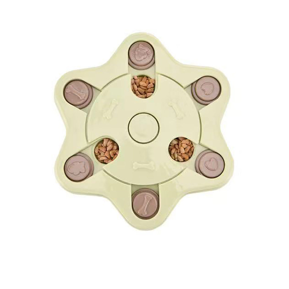 New pet turntable eating puzzle, anti-choke food bowl